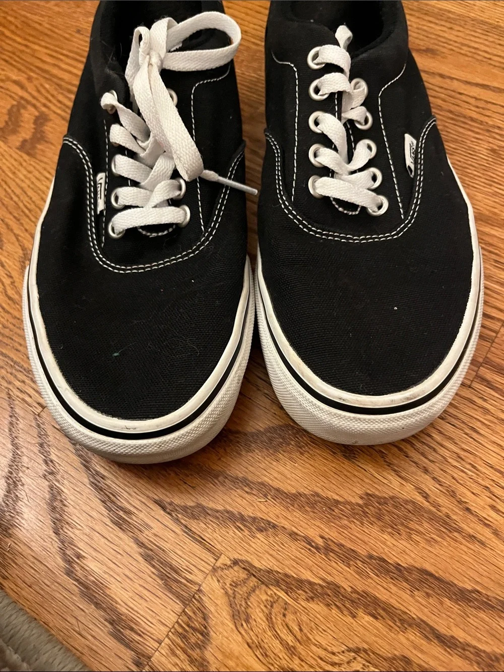 Vans Black and white canvas sneakers
